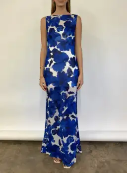 By Nicola Juno Maxi Dress in Blue Petal Size 8 for rent on The Volte - image 6