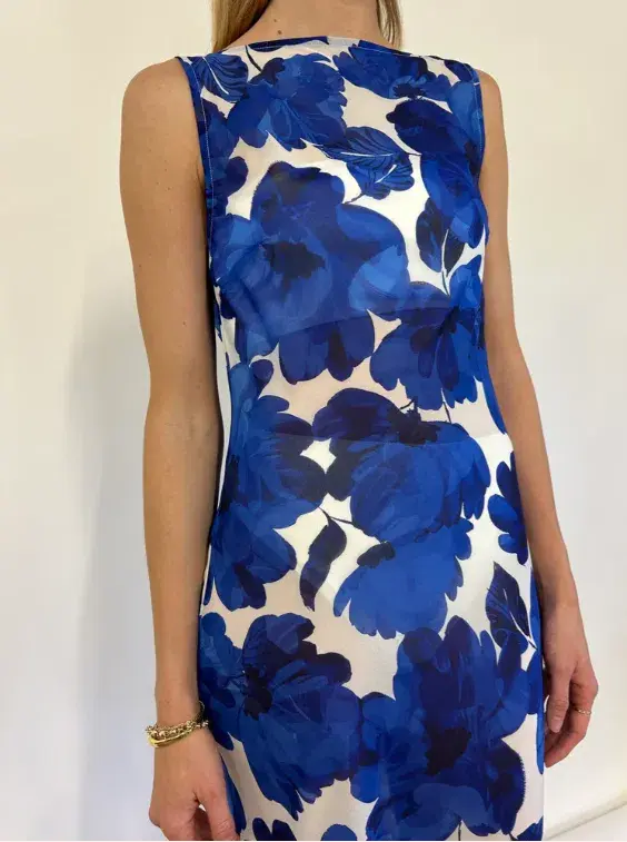 By Nicola Juno Maxi Dress in Blue Petal Size 8 - Image 2