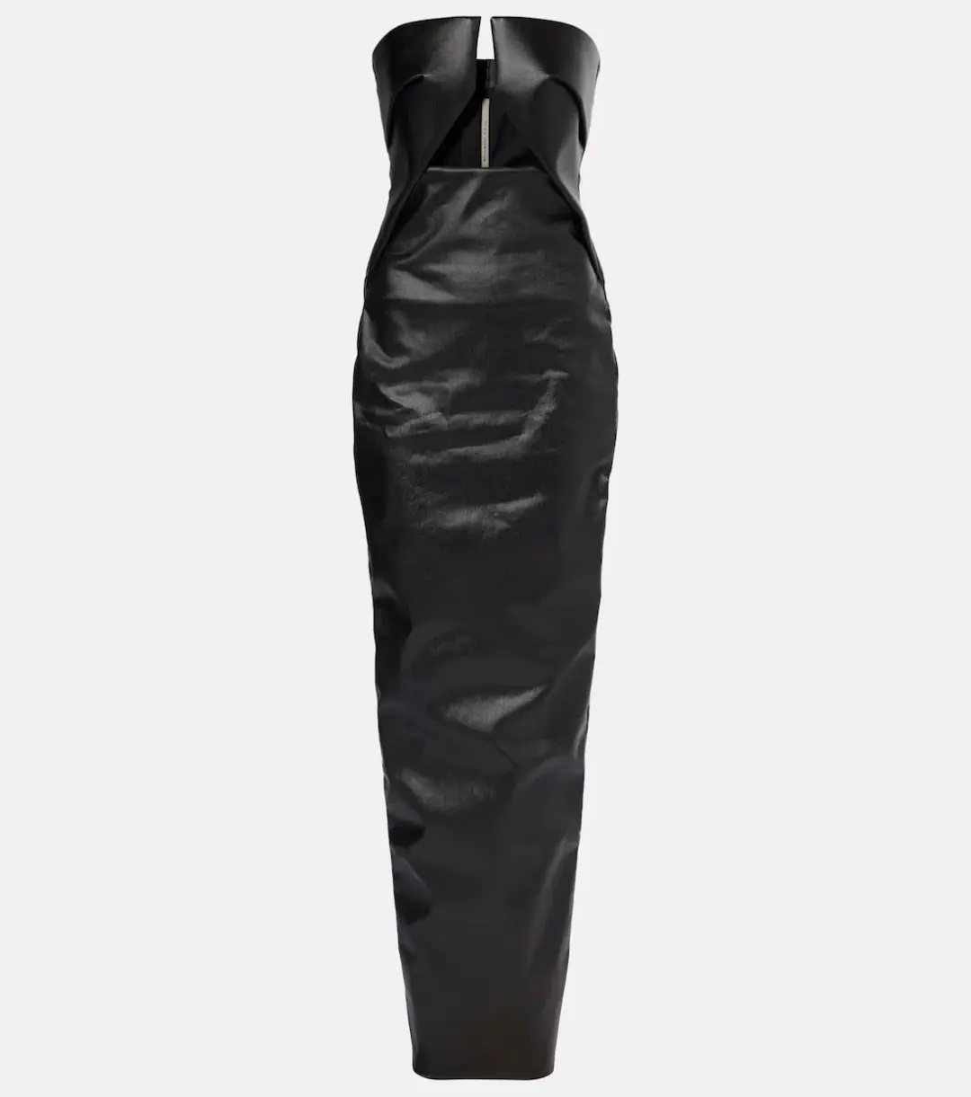 Rick Owens - Black Prong Denim Maxi Dress - Size 44 (12) for rent on The Volte - main image