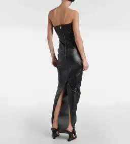 Rick Owens - Black Prong Denim Maxi Dress - Size 44 (12) for rent on The Volte - image 3
