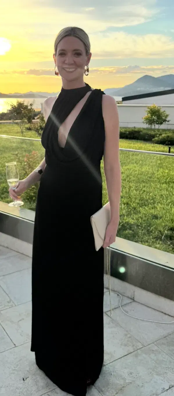 Meshki Galia Cowl Neck Maxi Dress for rent on The Volte - main image