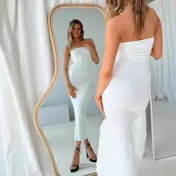 PRINCESS POLLY WHITE STRAPLESS DRESS - 6 for rent on The Volte - image 2