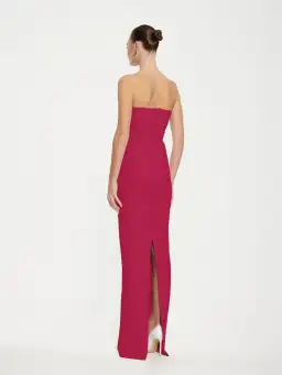 Effie Kats MONROE GOWN - Raspberry Size M for rent on The Volte - image 2