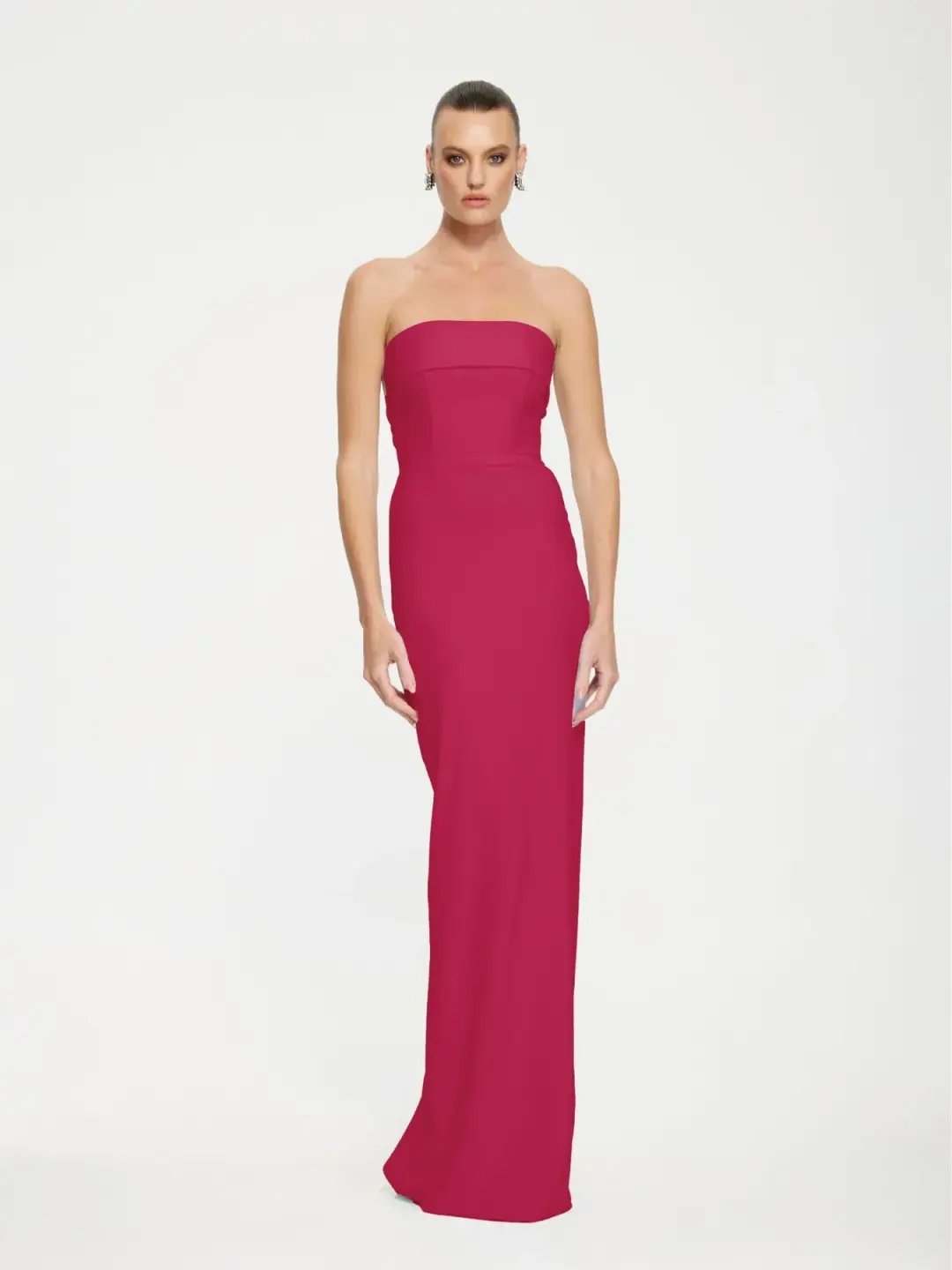Effie Kats MONROE GOWN - Raspberry Size M for rent on The Volte - main image