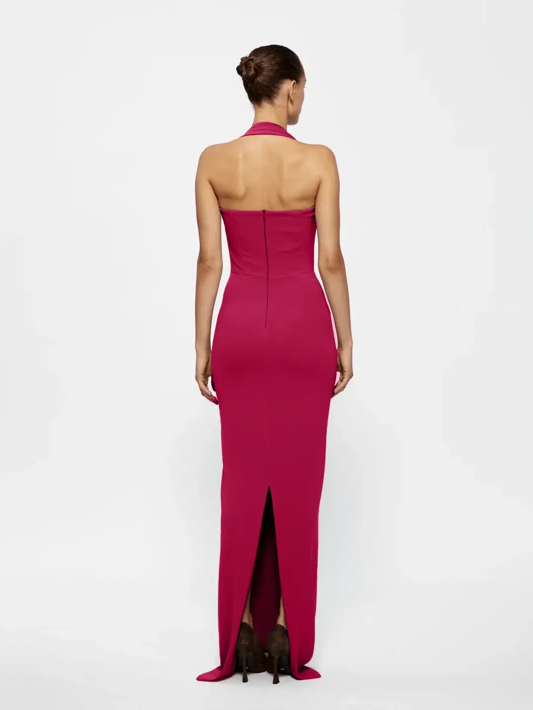 Effie Kats Marian Gown - Raspberry Size S for rent on The Volte - main image