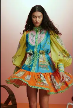 Alemais Monte Mini Dress Multi Size 6 for rent on The Volte - image 1