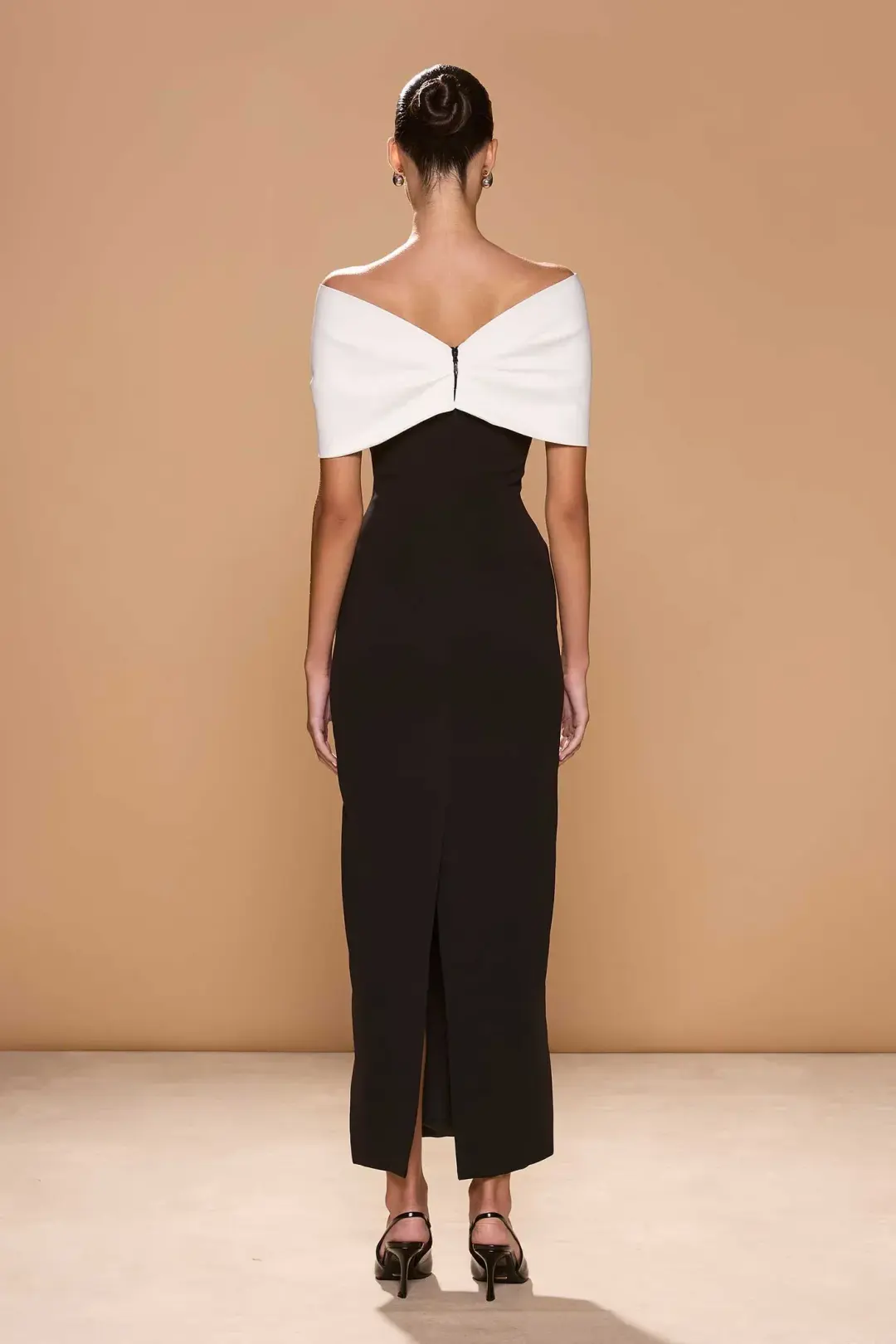 BELLUNO DRESS | Black & White for rent on The Volte - main image