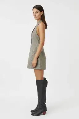 Camilla and Marc Banks Mini Dress in Black Houndstooth for rent on The Volte - image 3