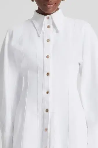 Scanlan Theodore Denim Cocoon Sleeve Mini Dress for rent on The Volte - main image