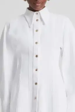 Scanlan Theodore Denim Cocoon Sleeve Mini Dress for rent on The Volte - image 3