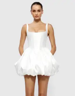 Effie Kats Muse Mini Dress / White / Size 8 for rent on The Volte - image 1