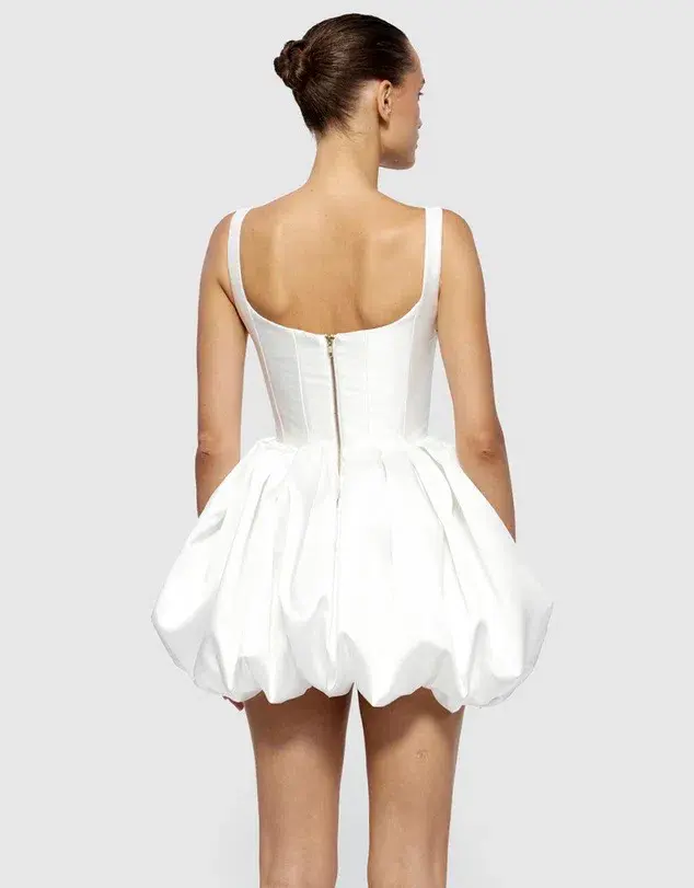 Effie Kats Muse Mini Dress / White / Size 8 - Image 3