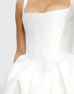 Effie Kats Muse Mini Dress / White / Size 8 for rent on The Volte - image 4