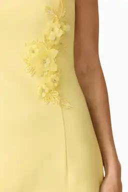Elliatt Evee Strapless Maxi Dress Yellow 6 for rent on The Volte - image 3