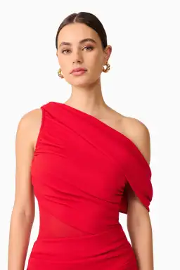 Elliatt Darya Asymmetrical Gown Red 12 for rent on The Volte - image 4