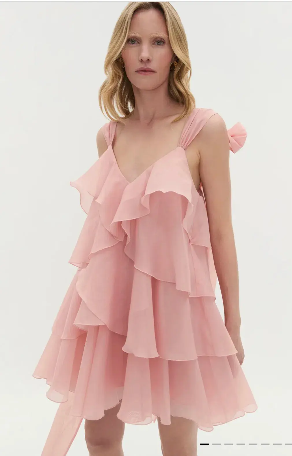Aje Erin Mini Dress in muted rose - Image 3