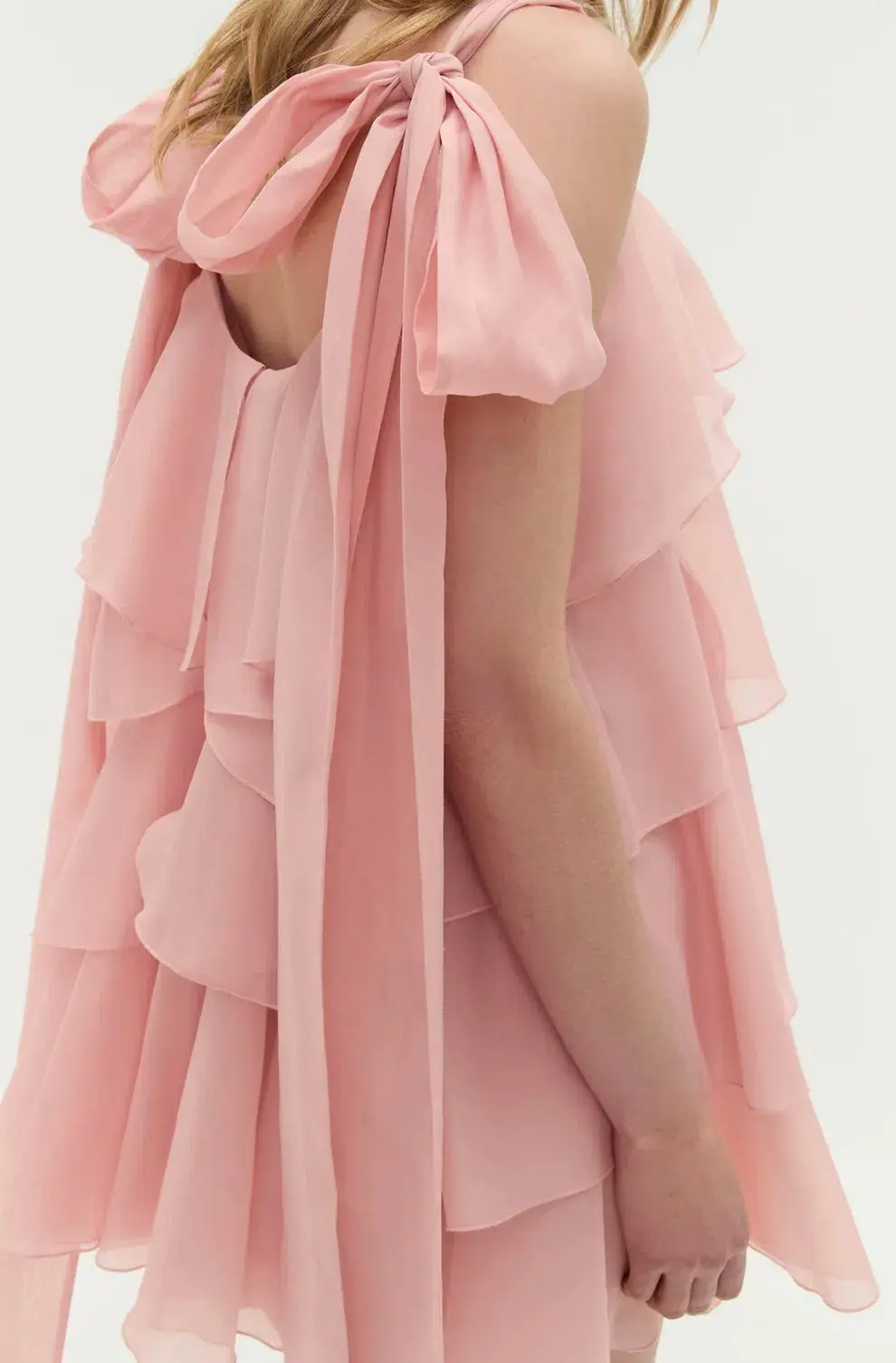 Aje Erin Mini Dress in muted rose - Image 6