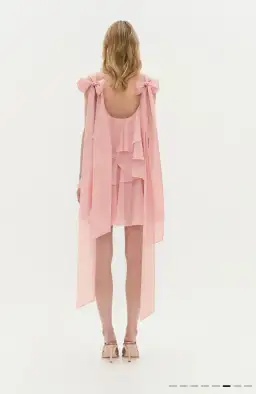 Aje Erin Mini Dress in muted rose for rent on The Volte - image 7
