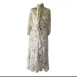 Zimmerman silk high neck midi dress for rent on The Volte - image 1