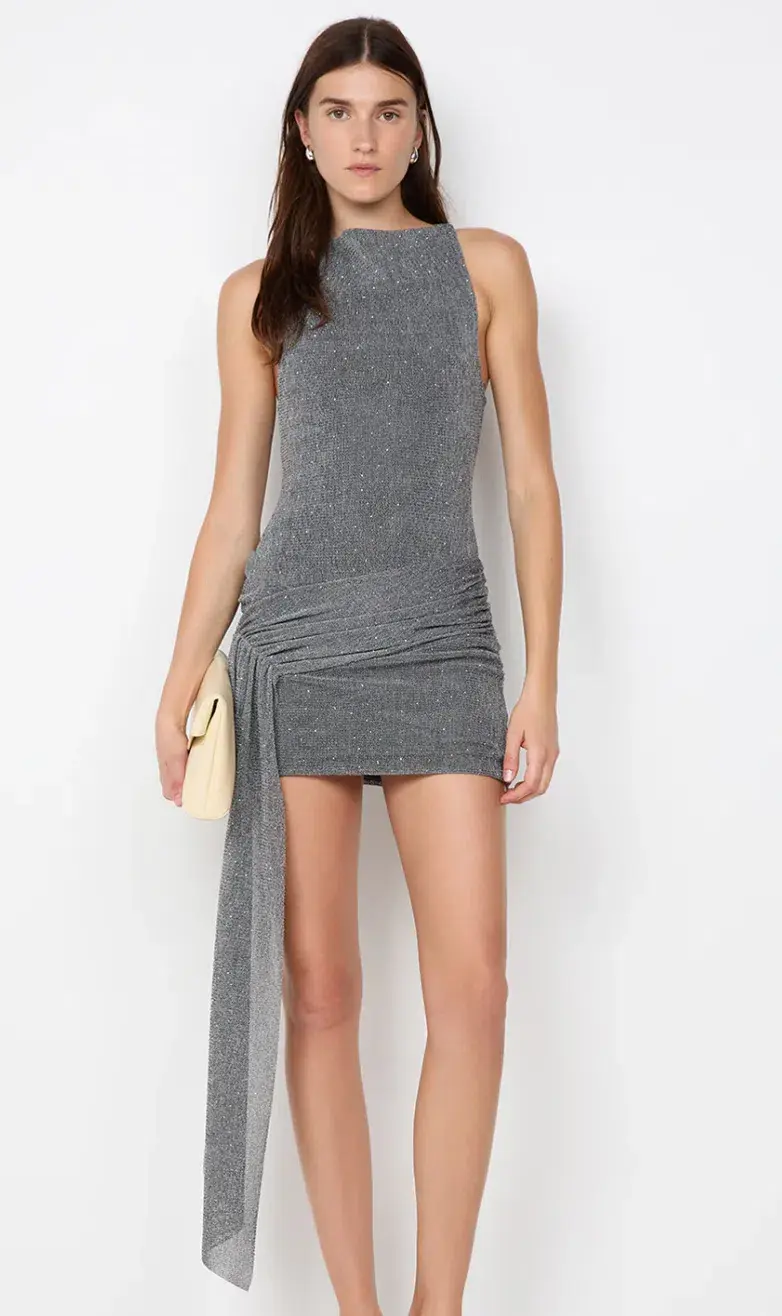 ASTRA DRAPE MINI DRESS - Size 8 - Image 1