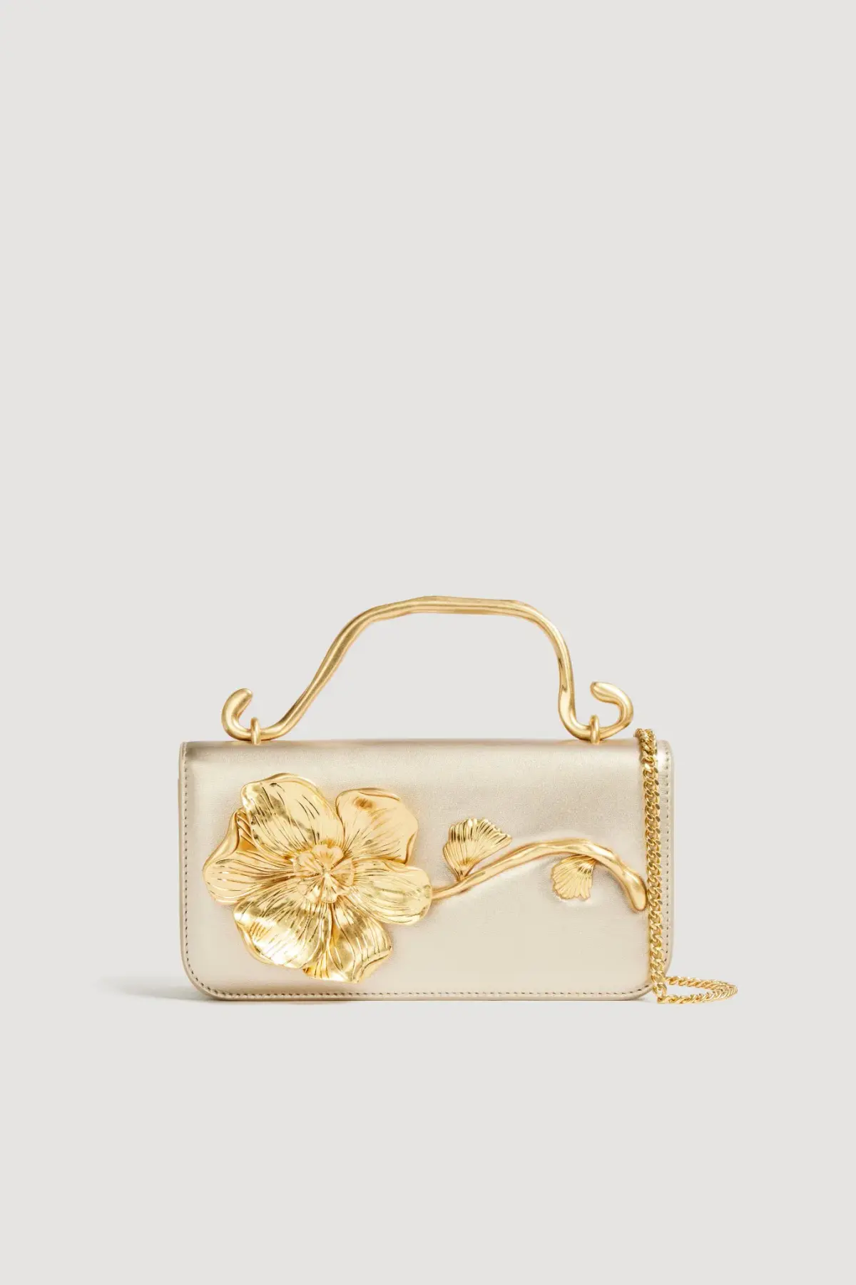 Aje Celeste Flower Clutch Ivory - Image 1