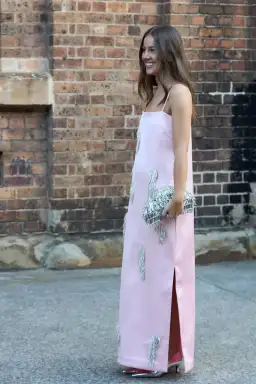 Alemais Cindy Embellished Slip Dress size 14 Pink for rent on The Volte - image 2