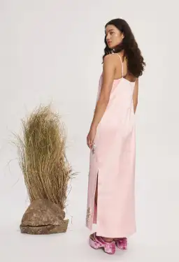 Alemais Cindy Embellished Slip Dress size 14 Pink for rent on The Volte - image 4