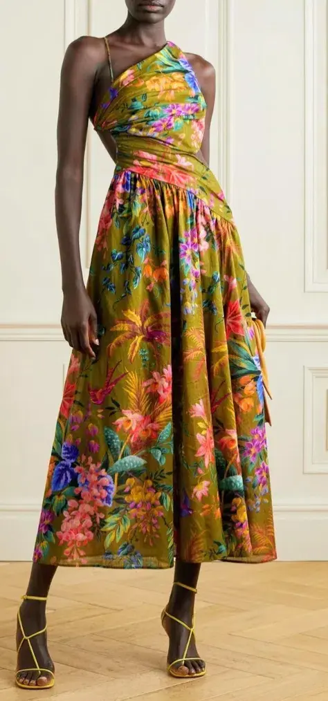Zimmerman Tropicana Asymmetric dress - Image 2