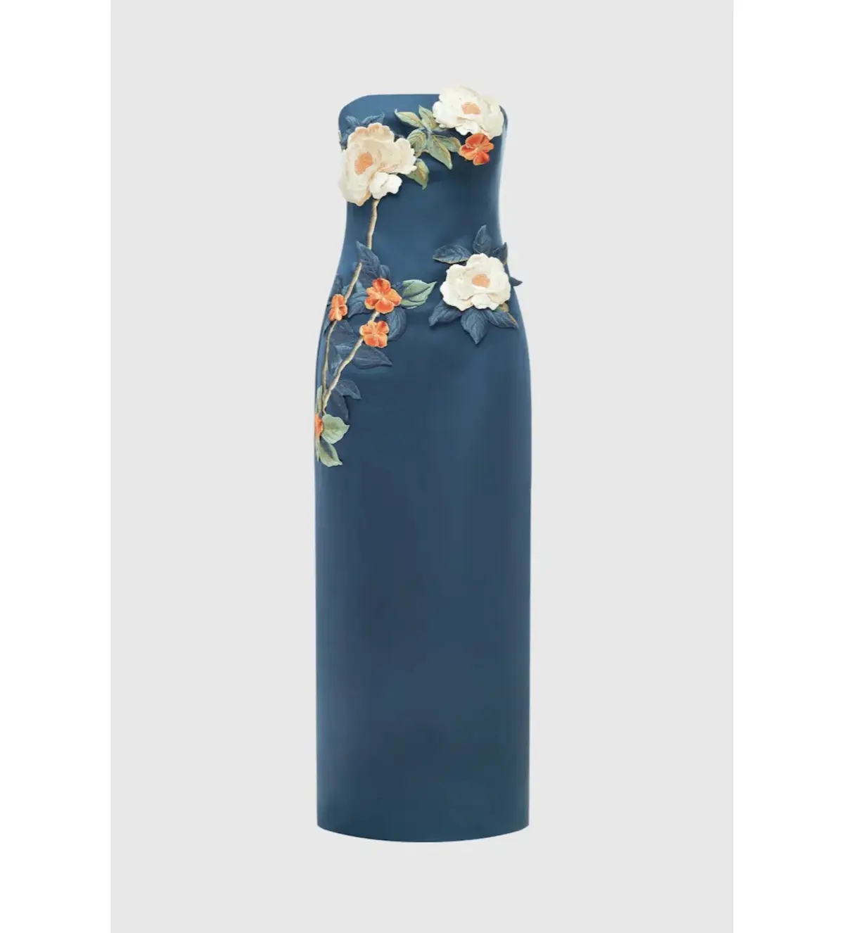 Leo Lin Rayna Appliqué Floral Bustier Maxi Dress Pear Blossom Size AU 12 - Image 6