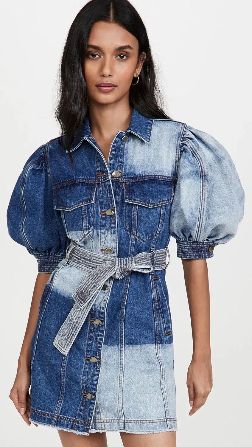 Aje Freecycle Patchwork Dress for rent on The Volte - main image