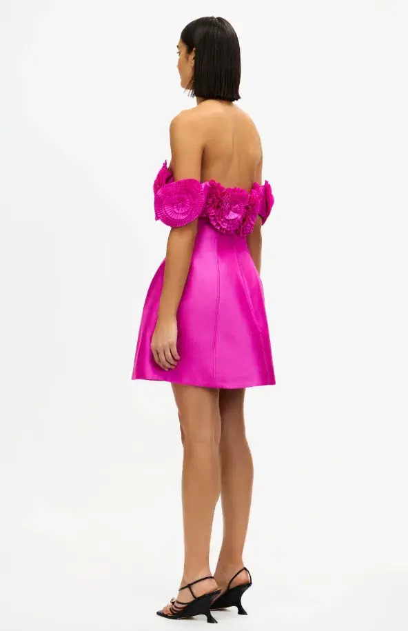 Acler Trusley Mini Dress in Violet Pink Size 12 for rent on The Volte - main image