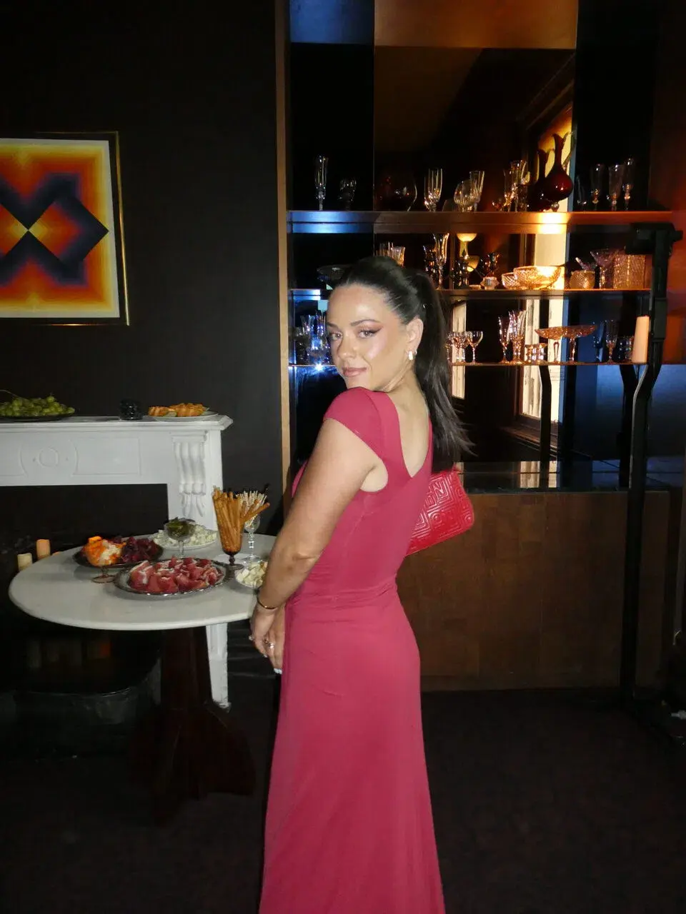 Bec and Bridge Susie Maxi Twist Dress in Cherry Red Size 8 AU / S for rent on The Volte - main image