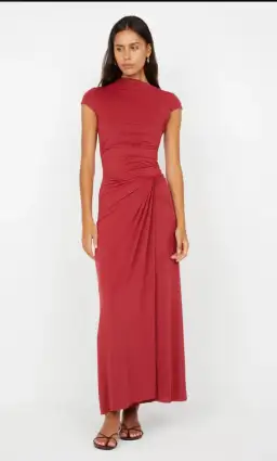 Bec and Bridge Susie Maxi Twist Dress in Cherry Red Size 8 AU / S for rent on The Volte - image 2