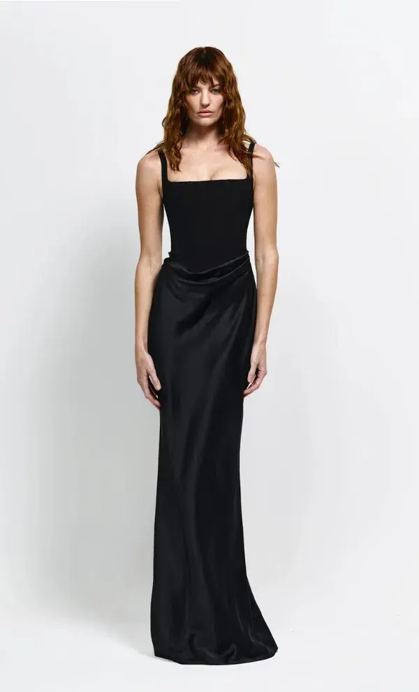 Effie Kats Keanna Maxi Gown Black Size XS / AU 6 for rent on The Volte - main image