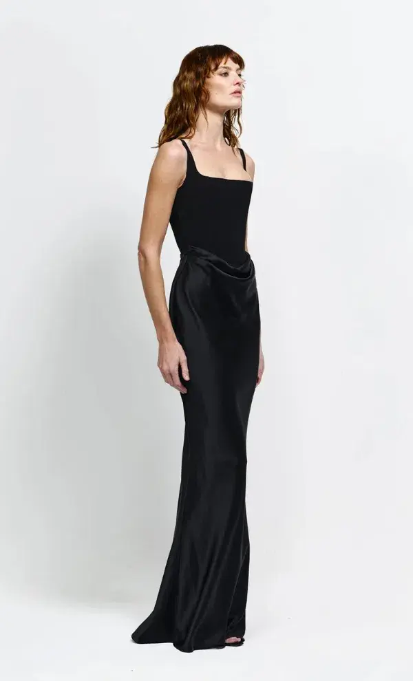 Effie Kats Keanna Maxi Gown Black Size XS / AU 6 for rent on The Volte - main image