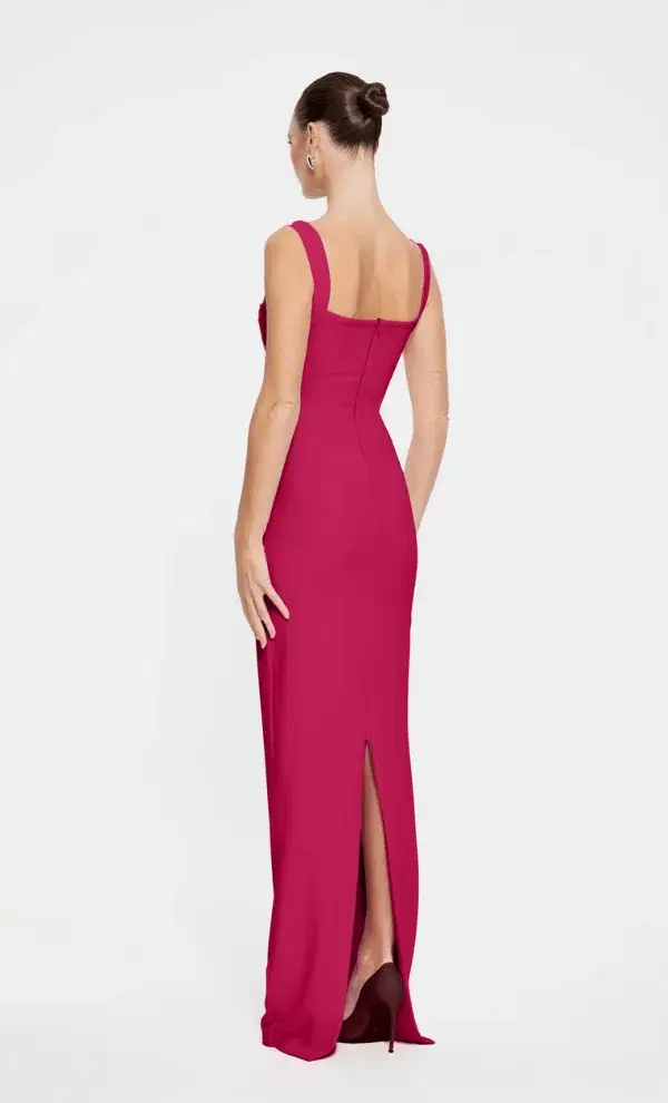 Effie Kats Marbella Gown Raspberry Size 8 for rent on The Volte - main image