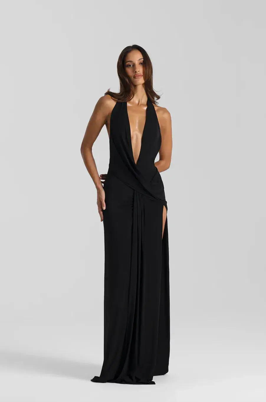 Natalie rolt, Winona Gown, Size 8 Black - Image 1