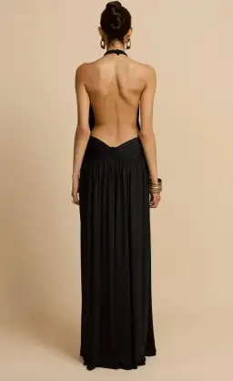 Arcina ori, SANTINA DRESS BLACK, maxi, size 8 for rent on The Volte - image 2