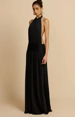 Arcina ori, SANTINA DRESS BLACK, maxi, size 8 for rent on The Volte - image 1