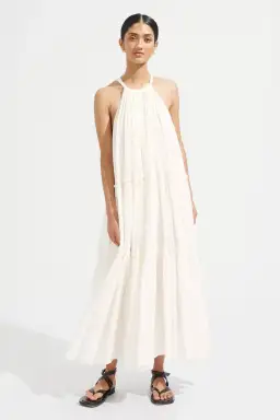 Steele Playa Cotton Maxi Dress Chalk White Size M / AU 10 for rent on The Volte - image 3