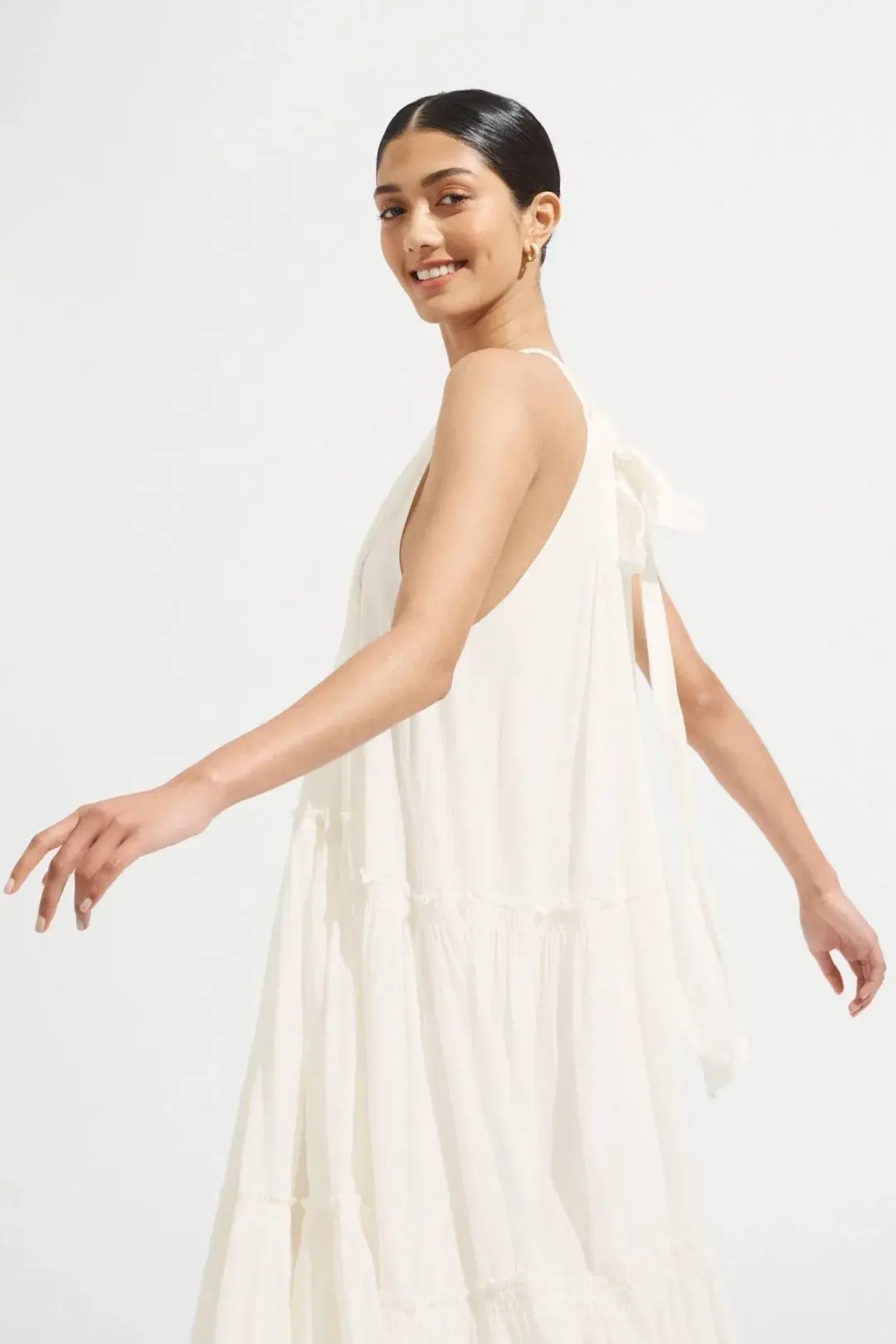 Steele Playa Cotton Maxi Dress Chalk White Size M / AU 10 for rent on The Volte - main image