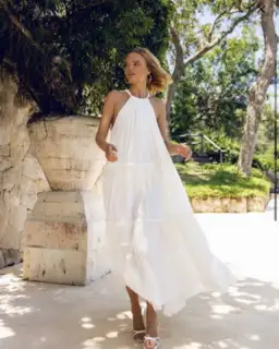 Steele Playa Cotton Maxi Dress Chalk White Size M / AU 10 for rent on The Volte - image 2