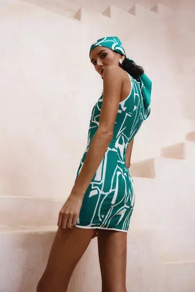 Seven Wonders Giani Mini Dress in green  - Image 4