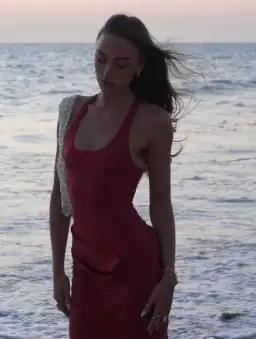 Jade Maxi Dress in Scarlet Red AU 8Jade Maxi Dress in Scarlet Red AU 8 for rent on The Volte - image 5