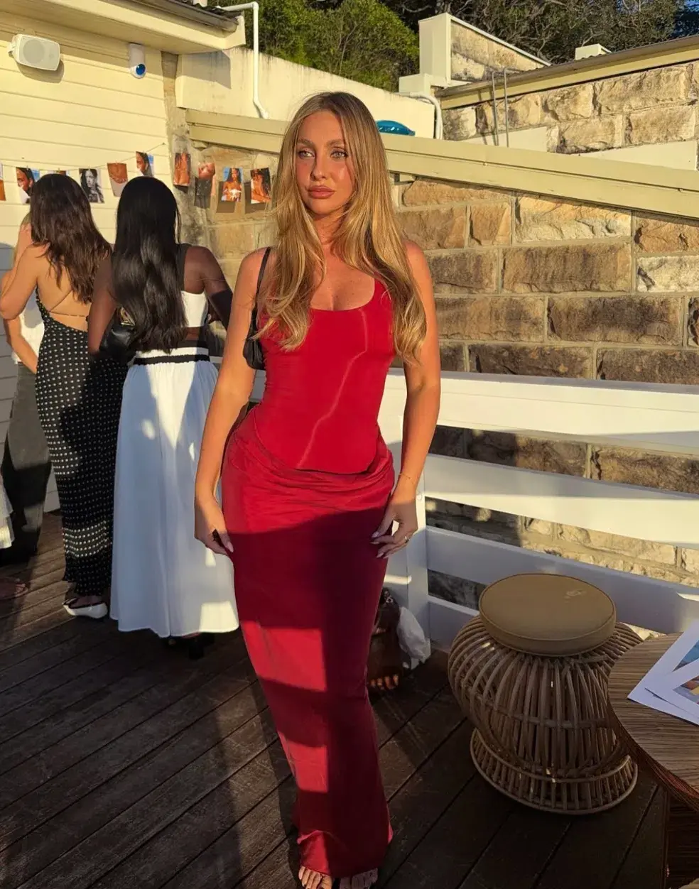 Jade Maxi Dress in Scarlet Red AU 8Jade Maxi Dress in Scarlet Red AU 8 - Image 1