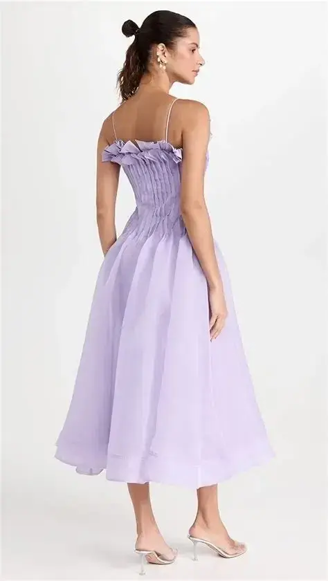 Aje Horizon Pintucked Midi Dress - size 16  - Image 3