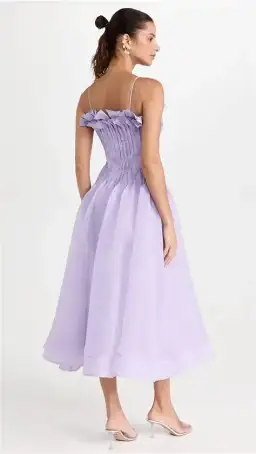 Aje Horizon Pintucked Midi Dress - size 16 for rent on The Volte - image 3