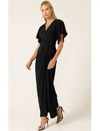Sacha Drake THE EMPORIUM MAXI DRESS Black Size 14 for rent on The Volte - main image