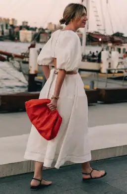 Aje Mimosa Cutout Midi Dress Silk blend Size 8 for rent on The Volte - image 4