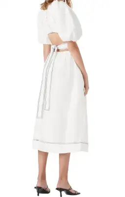 Aje Mimosa Cutout Midi Dress Silk blend Size 8 for rent on The Volte - image 7